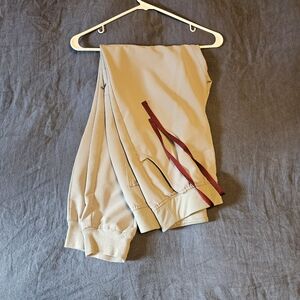 FIG Clothing High Waisted Zamora Jogger Scrub Pants in Cement